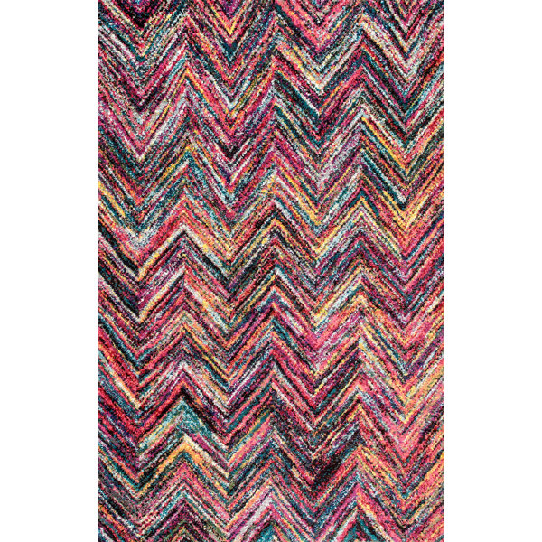 World Menagerie Maarif Performance Blue/Purple Rug & Reviews Wayfair